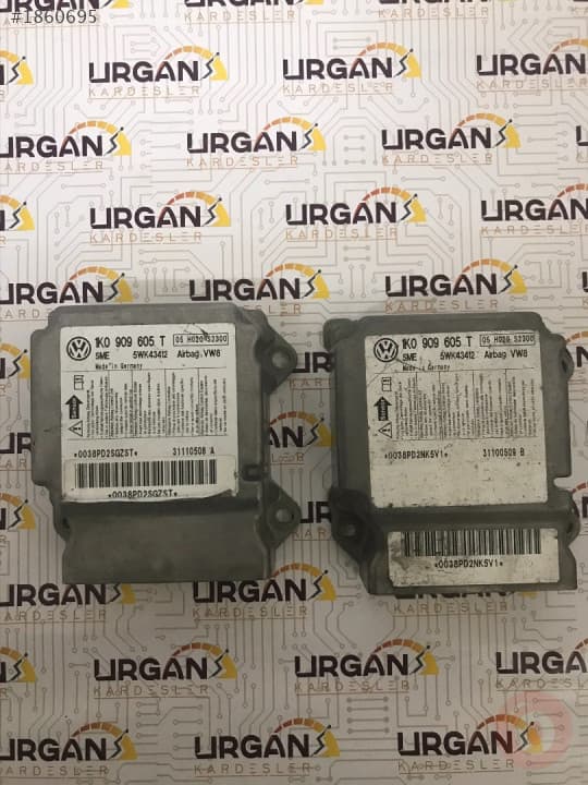 1K0909605T 5WK43421   Volkswagen Jetta SIEMENS AİRBAG BEYNİ