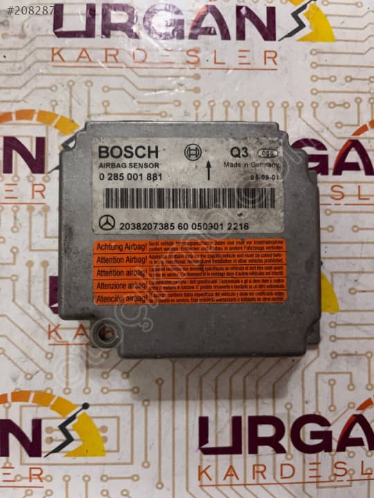2038207385 0285001881 MERCEDES  W203 C SERİSİ AIRBAG BEYNİ