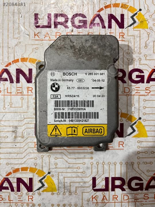 65.77-6933238 0285001681 BMW E46 3 SERİSİ AIRBAG BEYNİ