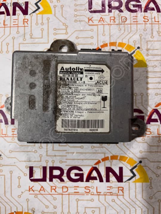 607060500 7701063388 RENAULT MEGANE 2 AİRBAG BEYNİ