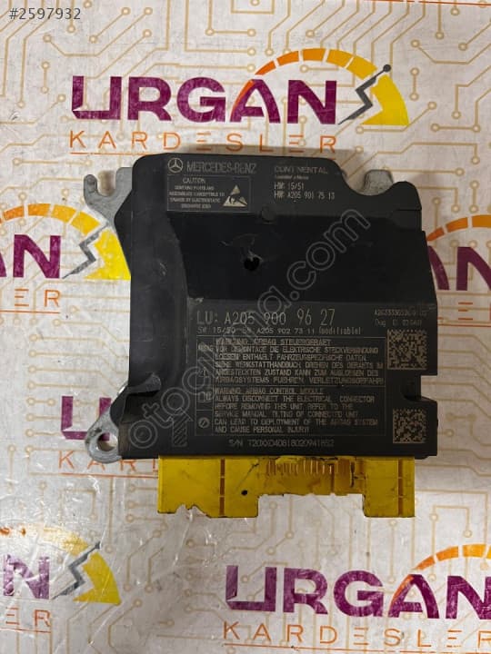 A2059009627 MERCEDES-BENZ W205 C-CLASS AIRBAG BEYNİ