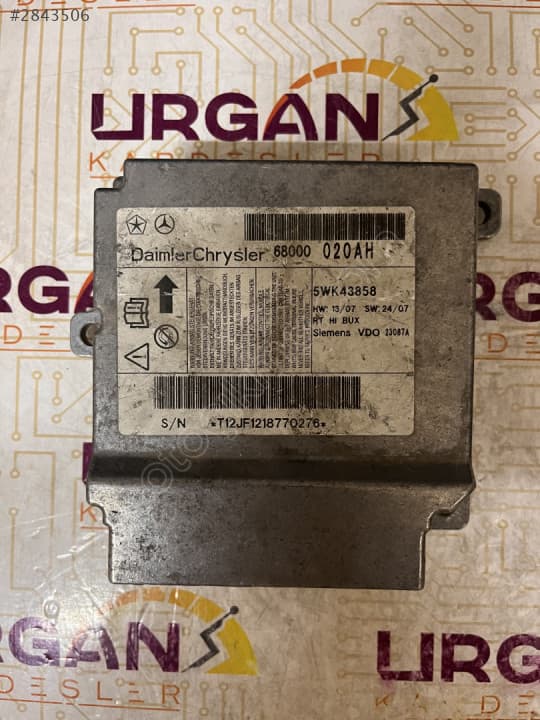 68000020AH 5WK43858 CHRYSLER VOYAGER AIRBAG BEYNİ